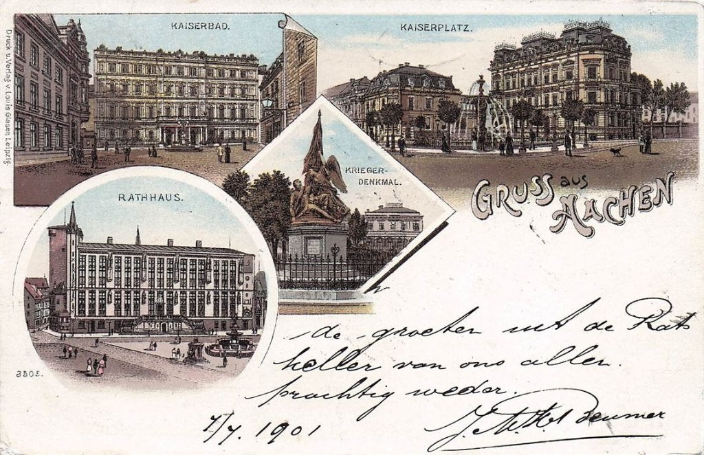 702-166-019 Aachen, Verzenden, Voor 1920, Duitsland