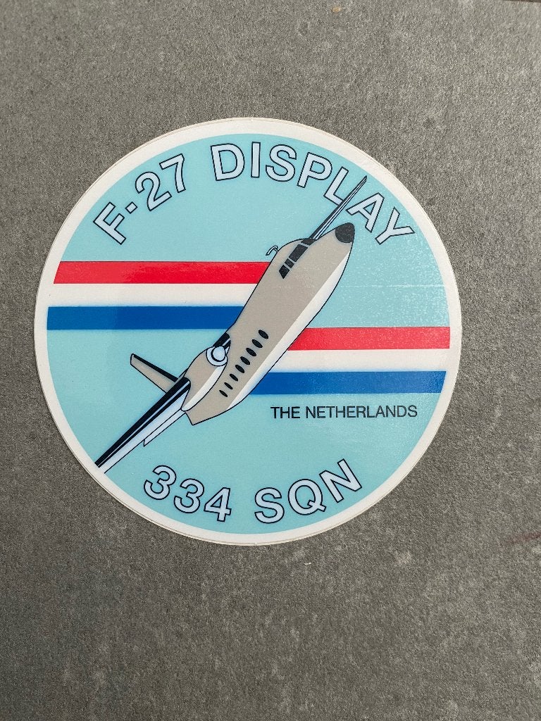 Luchtmacht sticker /stickers 334 Squadron, Ophalen of Verzenden, Zo goed als nieuw, Overige typen