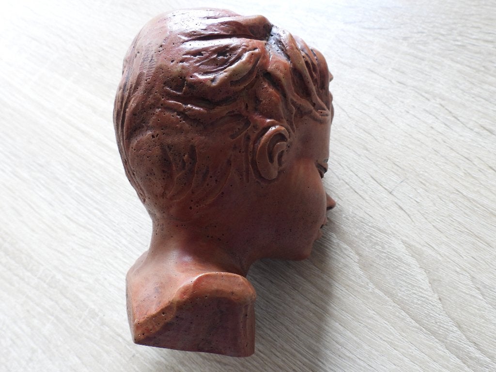 Buste kinderkopje van Paridon, Overige onderwerpen, Minder dan 20 cm, Handgemaakt, Buste