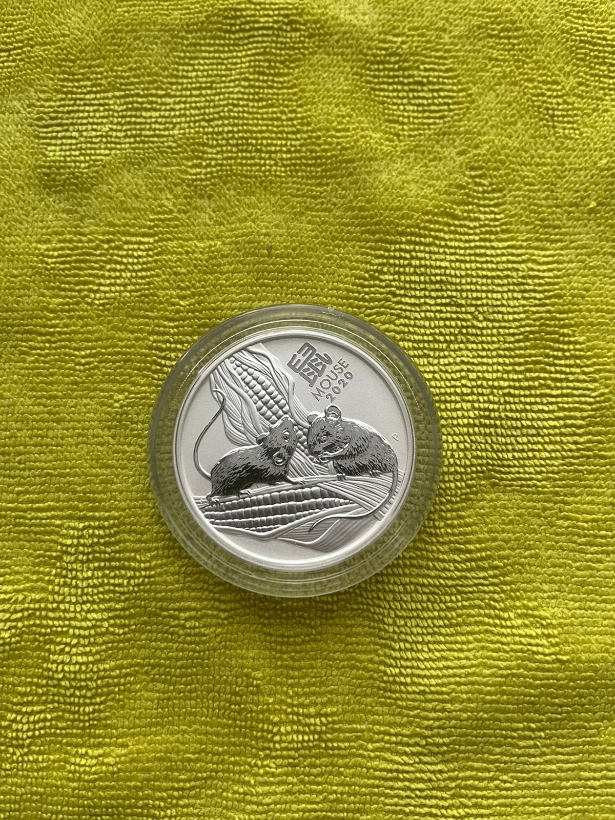 Australia 🇨🇰Lunar 3 Mouse 🐁2 ounces 2020., Ophalen of Verzenden, Zilver