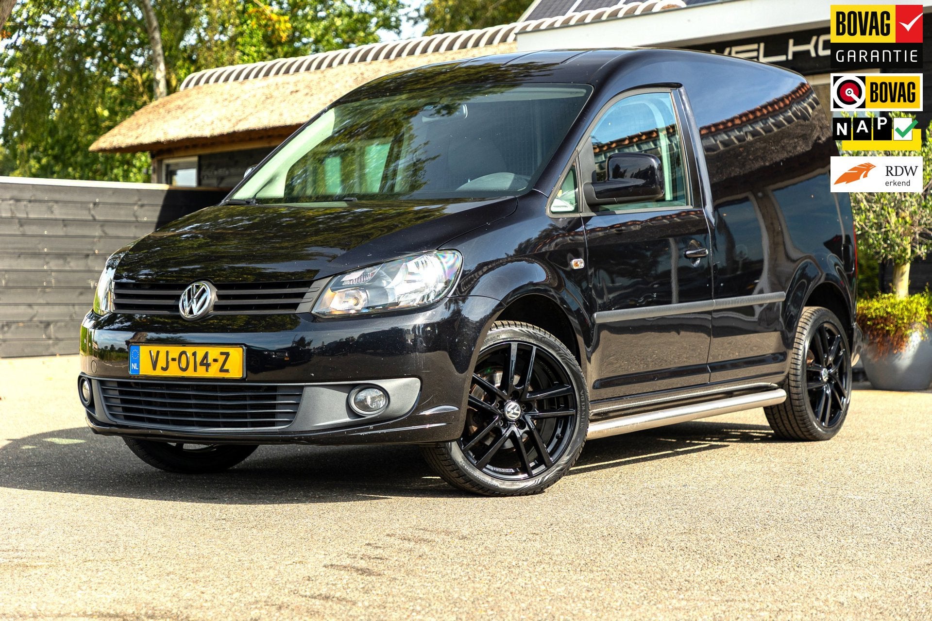 Volkswagen Caddy 1.6 TDI Trekhaak I Nieuwe 18 Inch velgen &, Voorwielaandrijving, Stof, Gebruikt, Zwart