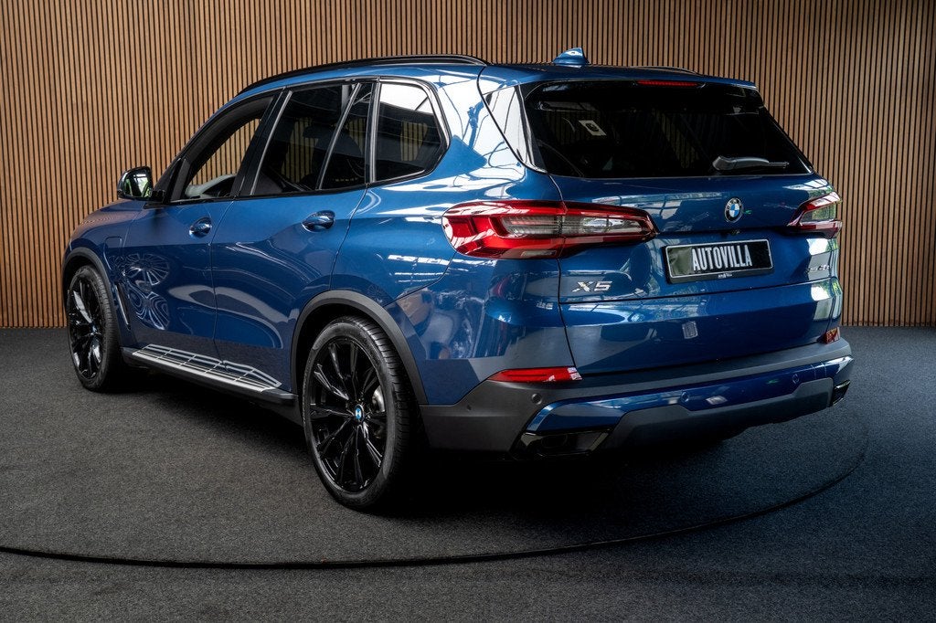 BMW X5 xDrive45e HUD 360 ACC Matrix Leder Navi PDC Memory, Automaat, Gebruikt, Blauw, Automatische klimaatregeling