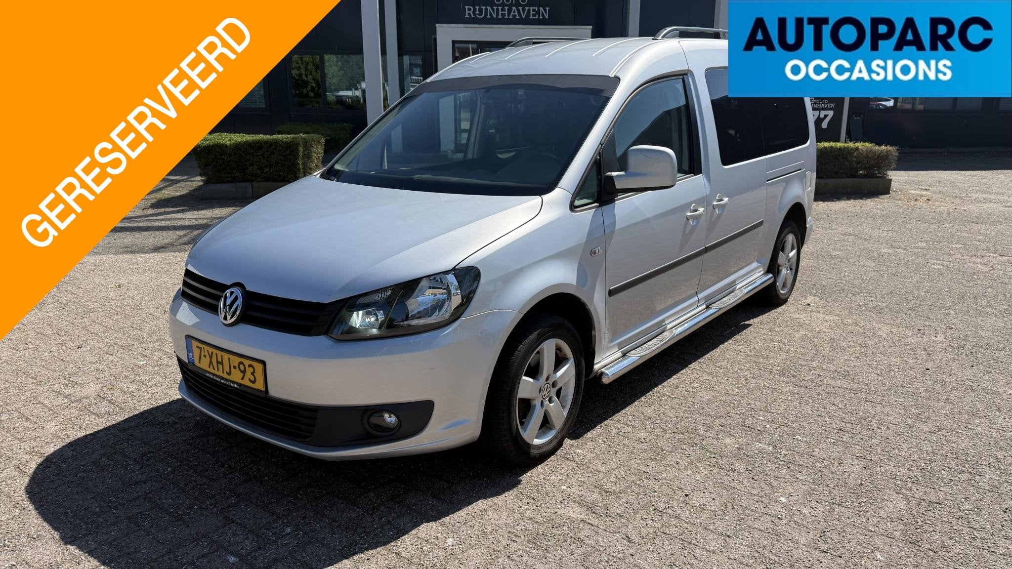 Volkswagen Caddy Maxi 1.6 TDI Trendline AUTOMAAT, AIRCO, NAV, Auto's, Volkswagen, Stof, Gebruikt, Zwart, 4 cilinders