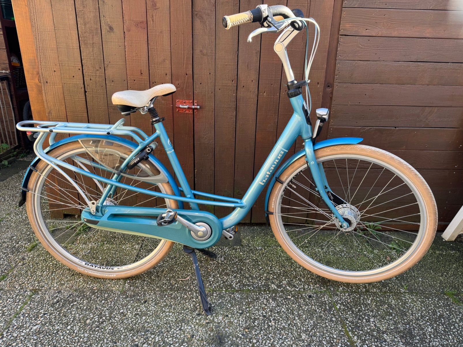 Heel mooie Batavus mambo moederfiets / damesfiets izgs, Ophalen, 53 tot 56 cm, Batavus, Dubbele standaard
