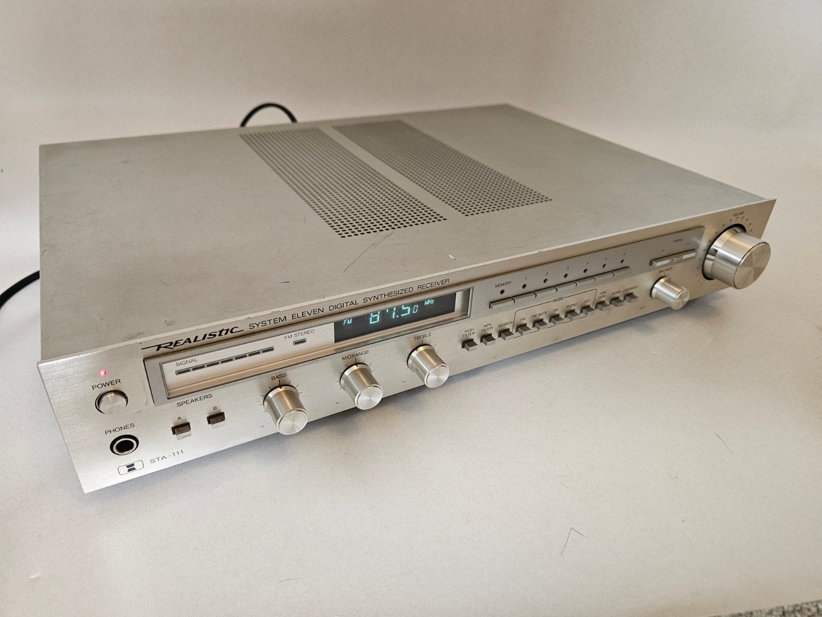 Realistic System Eleven Digital Synthesized Receiver 31-2002, Audio, Tv en Foto, Versterkers en Receivers, Gebruikt, Stereo, 60 tot 120 watt