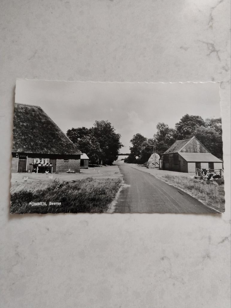 Ansichtkaart Ommen, Beerse - Zwart-wit foto, Ophalen of Verzenden, 1960 tot 1980, Overijssel