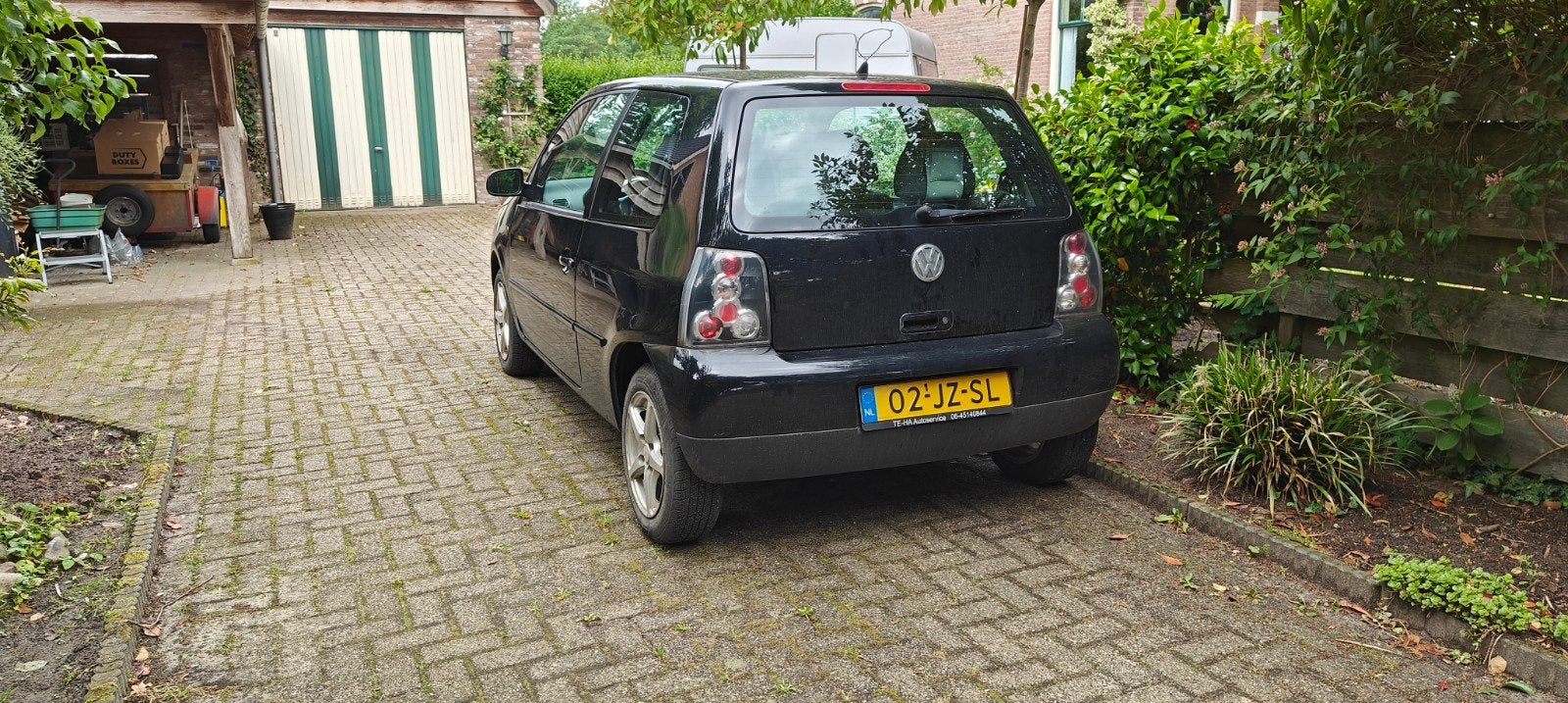 Volkswagen Lupo 1.4 55KW 2002 Zwart, Auto's, Voorwielaandrijving, 450 kg, 74 pk, 31 €/maand