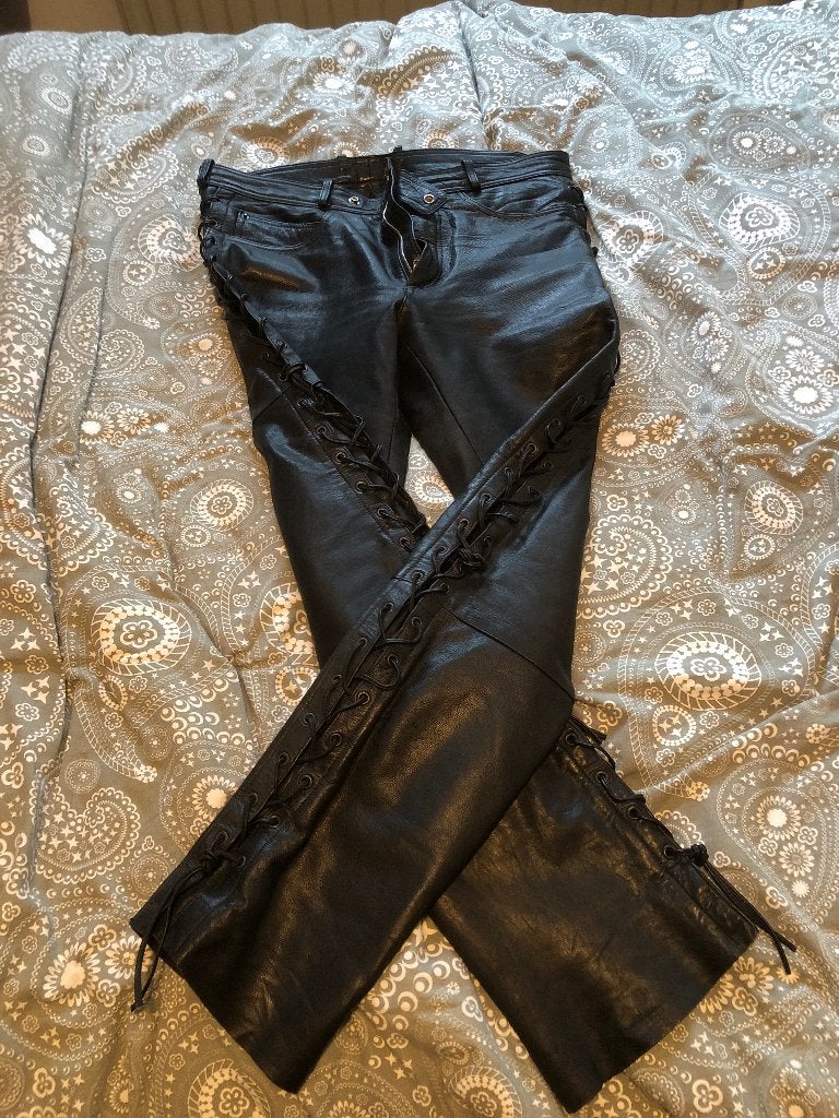 Leren motorbroek, Motoren, Kleding | Motorkleding, Overige merken, Broek | leer, Heren, Ophalen of Verzenden