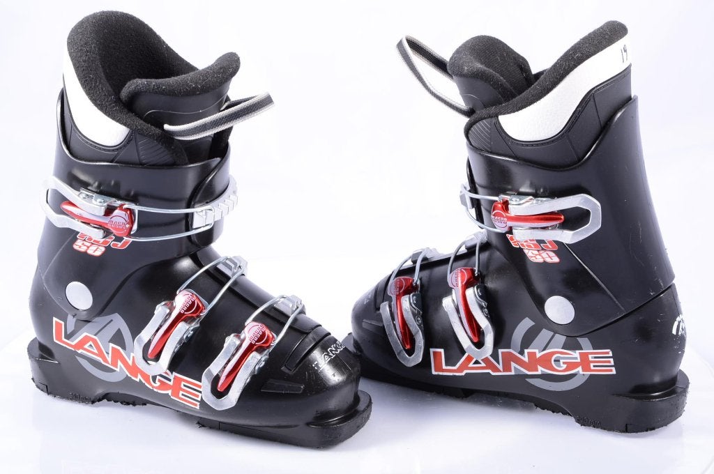 28,5 29 30 30,5 EU kinder skischoenen LANGE RSJ 50 black/red, Overige merken, Gebruikt, Verzenden, 100 tot 140 cm