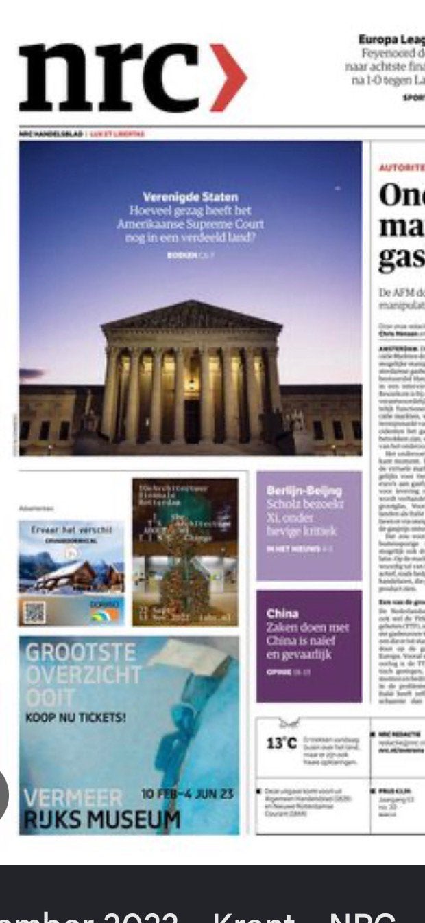 NRC zaterdag krant abonnement, Boeken, Ophalen of Verzenden, Nieuw, Krant