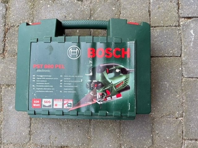 Bosch PST 800 PEL Decoupeerzaag 620W met Laser, 600 tot 1200 watt, Ophalen of Verzenden, Zo goed als nieuw, Decoupeerzaag