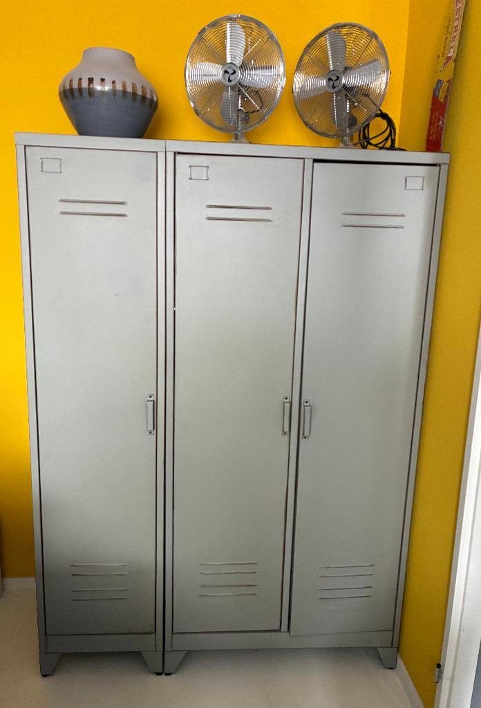 Locker kasten metaal – Woood, Ophalen, Zo goed als nieuw, Vintage