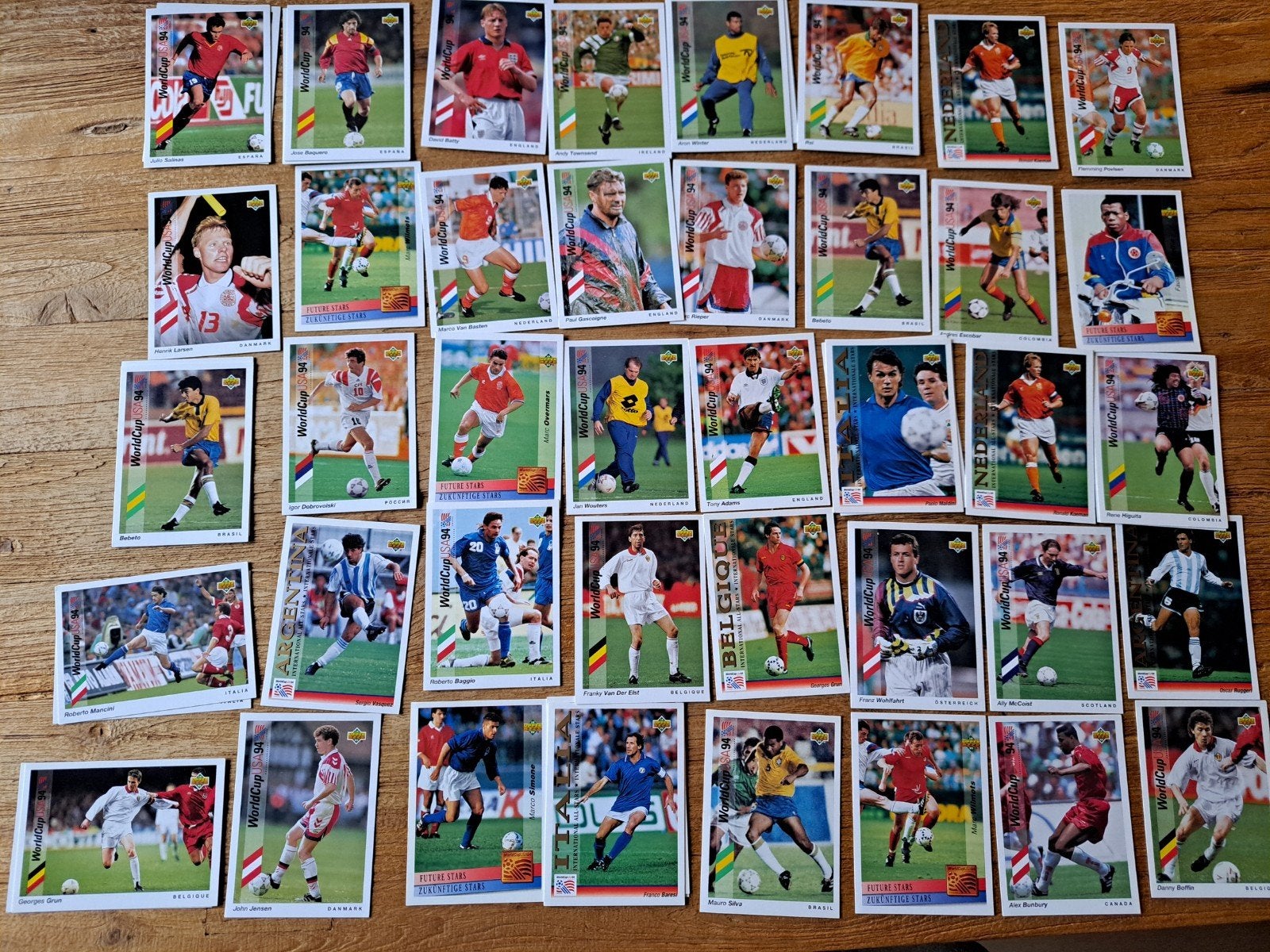 Voetbal Spelerskaarten - World Cup '94 Collectie UPPERDECK, Ophalen of Verzenden, Zo goed als nieuw, Overige sporten, Spelerskaart
