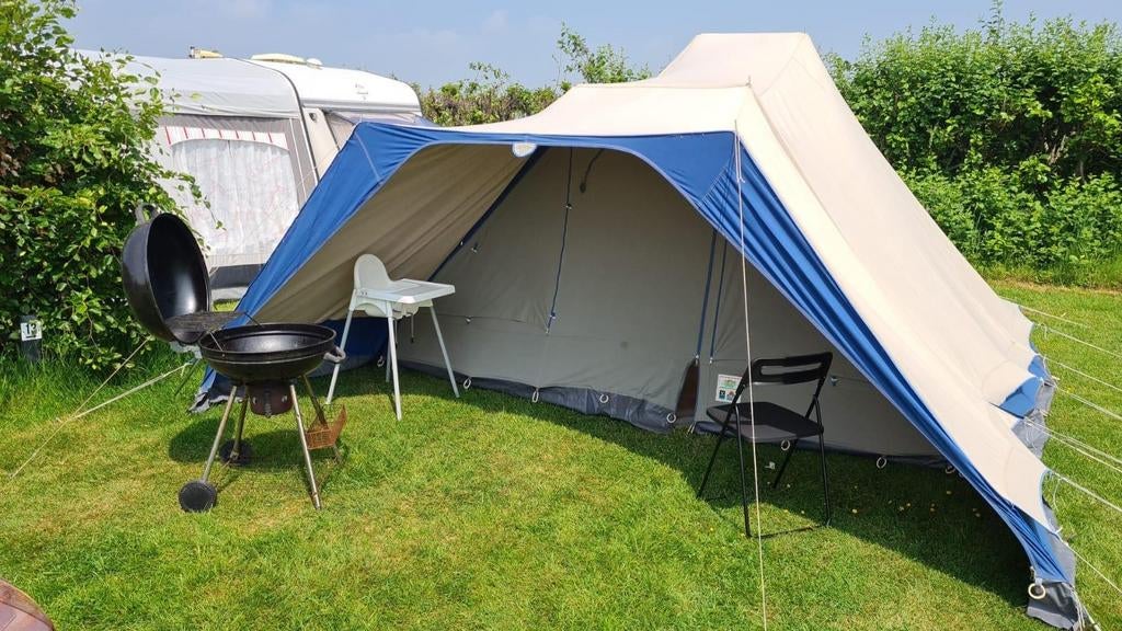 Tent voor 4 personen met luifel - Pyramide 7 vario exclusive, Caravans en Kamperen, Ophalen