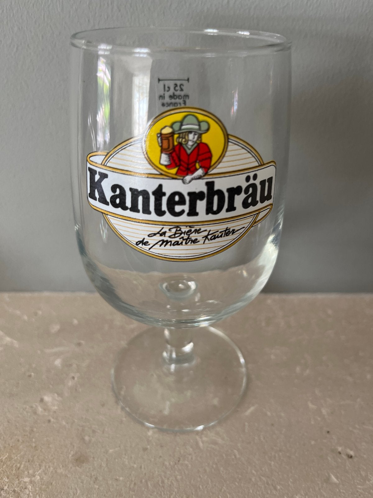 Kanterbräu Bierglas - Vintage verzamelobject, Ophalen of Verzenden, Gebruikt, Bierglas
