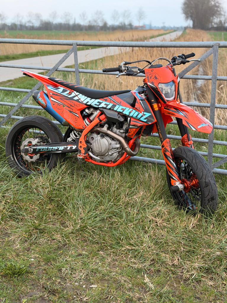 KTM EXC -F 450 Six Days 2017 - FMF, FULL CHROME, Fietsen en Brommers, 6 versnellingen, Zo goed als nieuw, Ophalen, 450 cc
