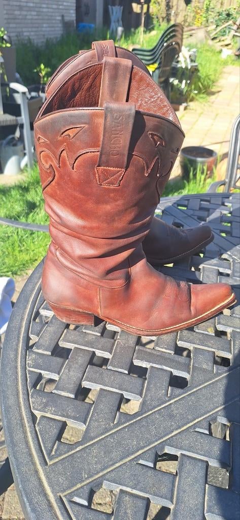 Sancho laarzen maat 41 - Bruin leren cowboylaarzen, Kleding | Dames, Schoenen, Ophalen of Verzenden, Gedragen, Bruin, Hoge laarzen