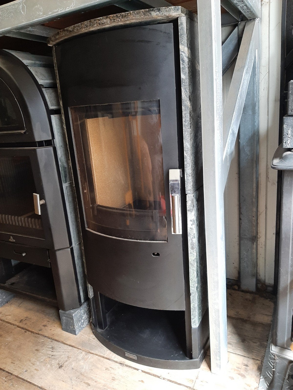 Faber Inga speksteen houtkachel 6kw, Huis en Inrichting, Haarden, Ophalen, Zo goed als nieuw, Vrijstaande haard, Houthaard