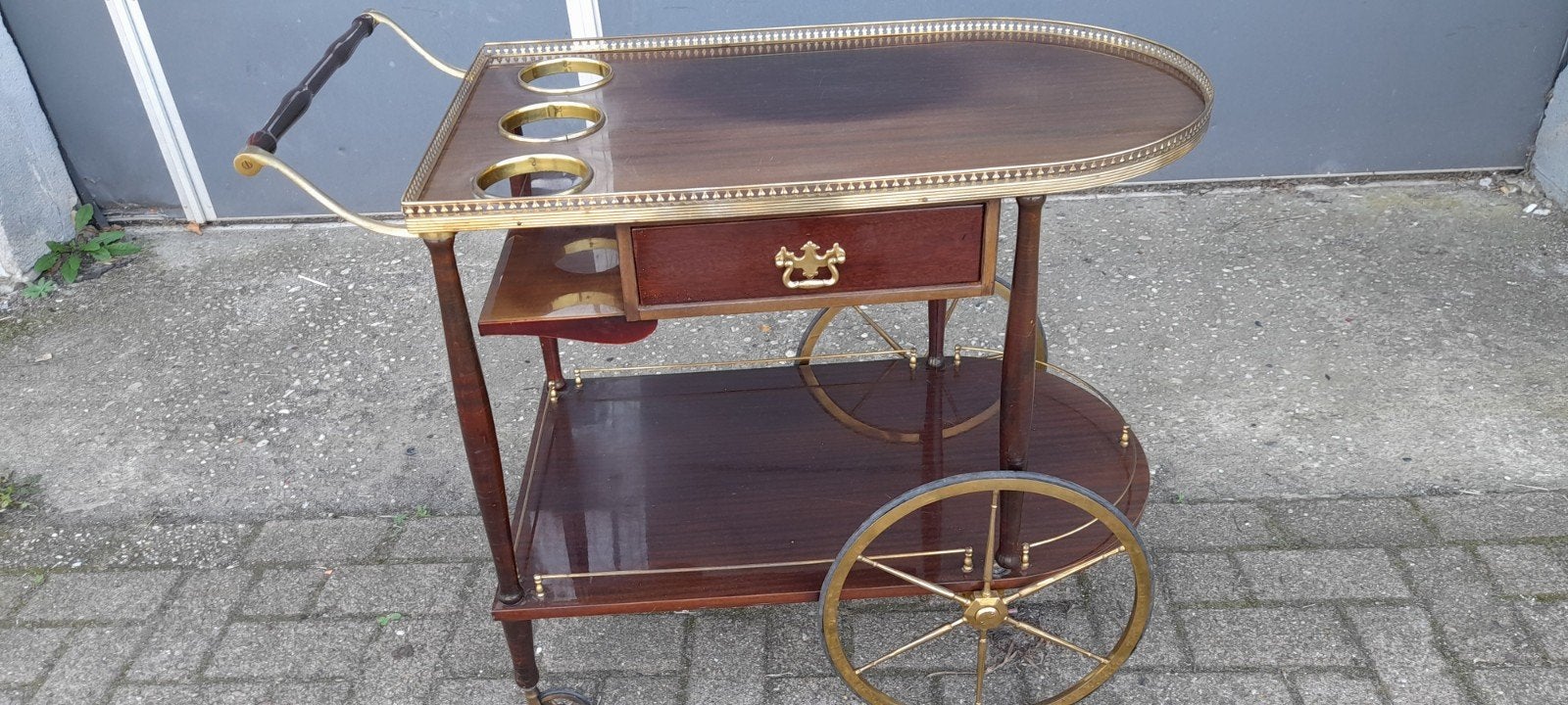 vintage serveerwagen, barwagen, Ophalen