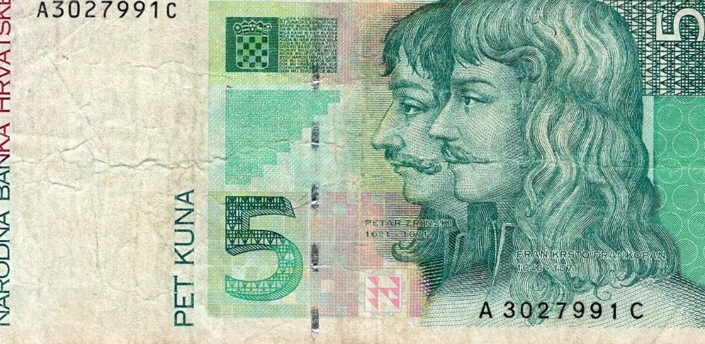 Bankbiljet:  Kroatie, 5 Kuna, 1993, Postzegels en Munten, Bankbiljetten | Europa | Niet-Eurobiljetten, Verzenden, Overige landen