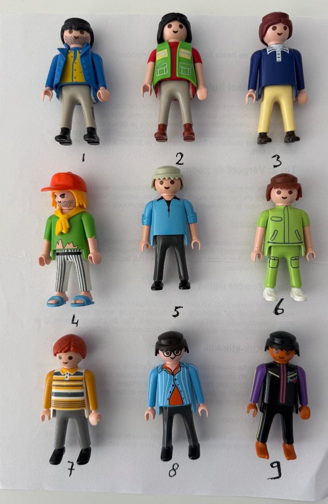 diverse playmobil figuren (mannen), Ophalen of Verzenden, Zo goed als nieuw, Losse onderdelen, Figuren