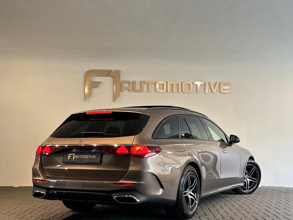 Mercedes-Benz E 200 AMG Pano|Memory|3e Scherm|BTW|Trekhaak, Auto's, Mercedes-Benz, Automaat, Gebruikt, 4 cilinders, Bruin
