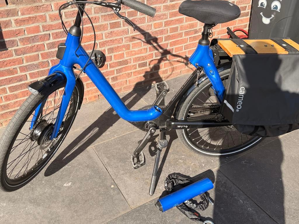 MUTO E-bike - Blauw - Zo goed als nieuw, Zo goed als nieuw, 51 tot 55 cm, 30 tot 50 km per accu, Ophalen