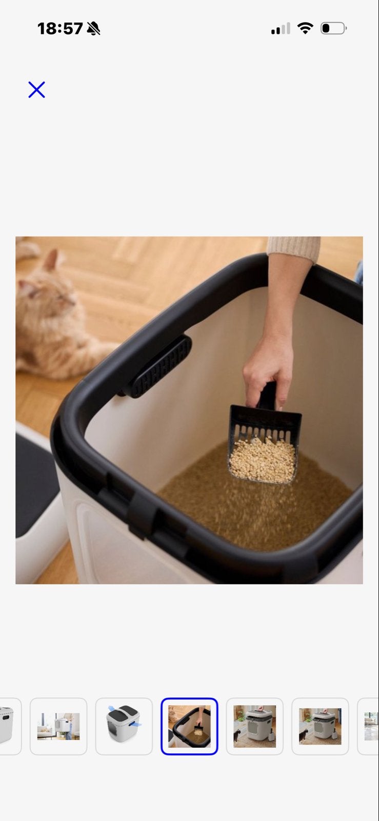 Zgan kattenbak, Dieren en Toebehoren, Kattenbakken, Ophalen, Zo goed als nieuw, Gesloten