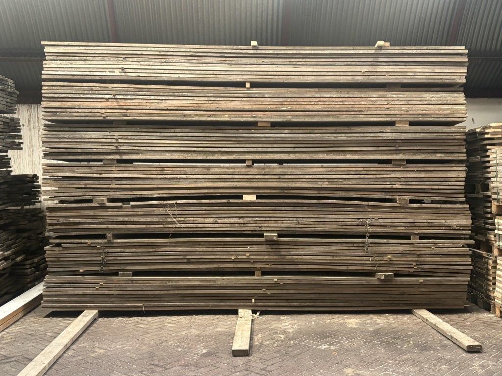 Gebruikte steiger planken, Gebruikt, 25 tot 50 mm, Ophalen of Verzenden, Plank