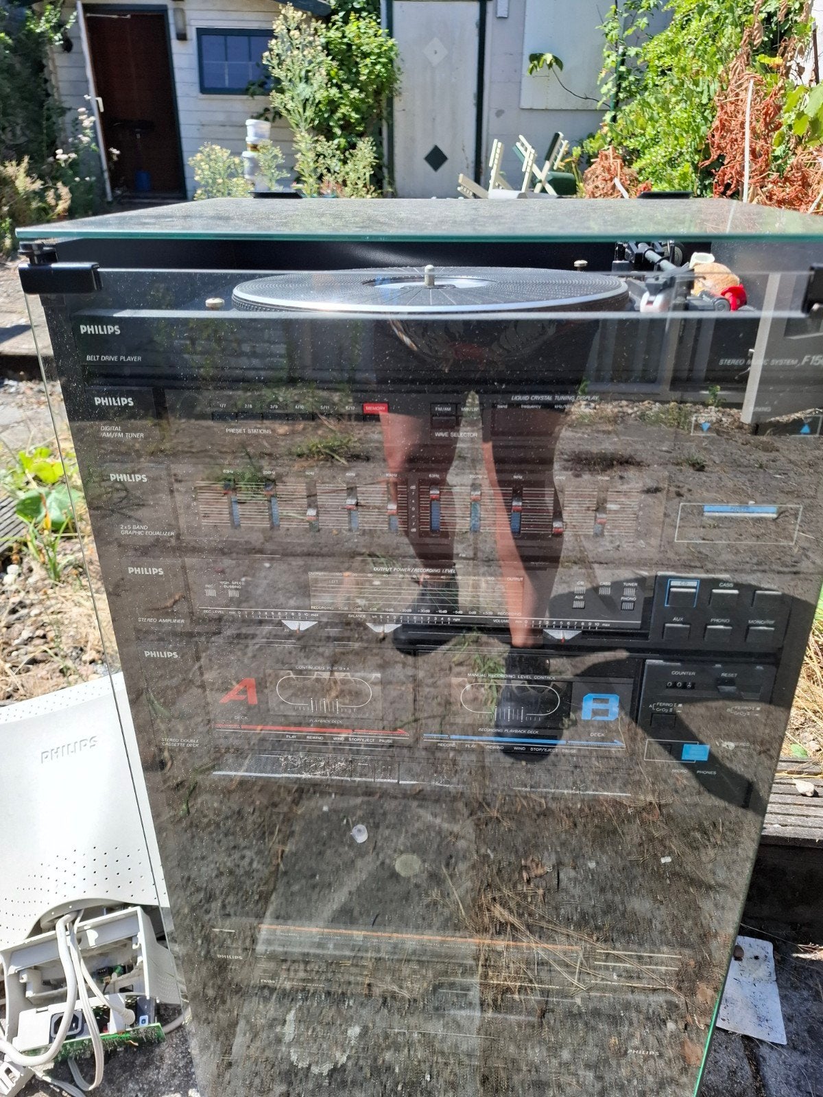 Philips stereo installatie met platenspeler en speakers, Philips, Gebruikt, Losse componenten, Ophalen