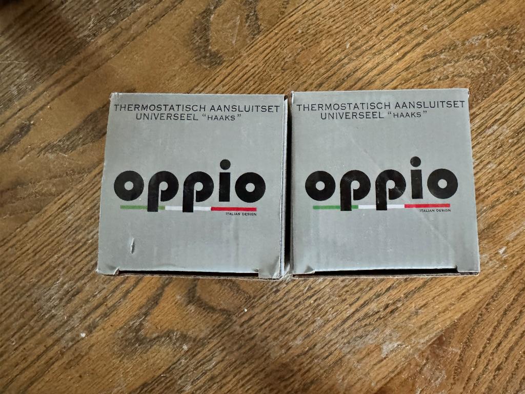 2x oppio haakse aansluitsets radiatoren, Doe-het-zelf en Verbouw, Verwarming en Radiatoren, 30 tot 80 cm, Radiator, Nieuw, Minder dan 60 cm