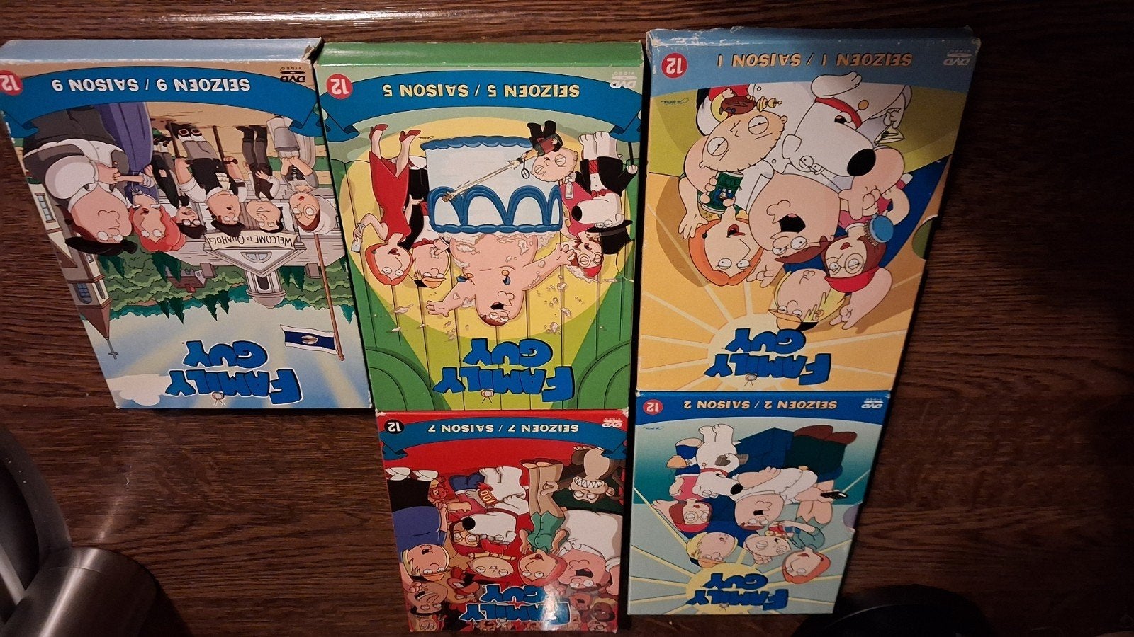 family guy,boxen dvds,als nieuw, Cd's en Dvd's, Dvd's | Actie, Alle leeftijden, Ophalen of Verzenden, Zo goed als nieuw