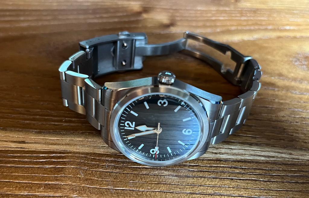 San Martin Explorer SN0107GX, Sieraden, Tassen en Uiterlijk, Horloges | Heren, Overige merken, Staal, Staal, Polshorloge