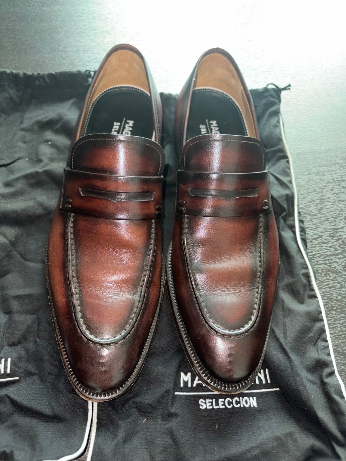 Magnanni Seleccion Loafers - Bruin Leer - Maat 41, Loafers, Bruin, Ophalen of Verzenden, Zo goed als nieuw