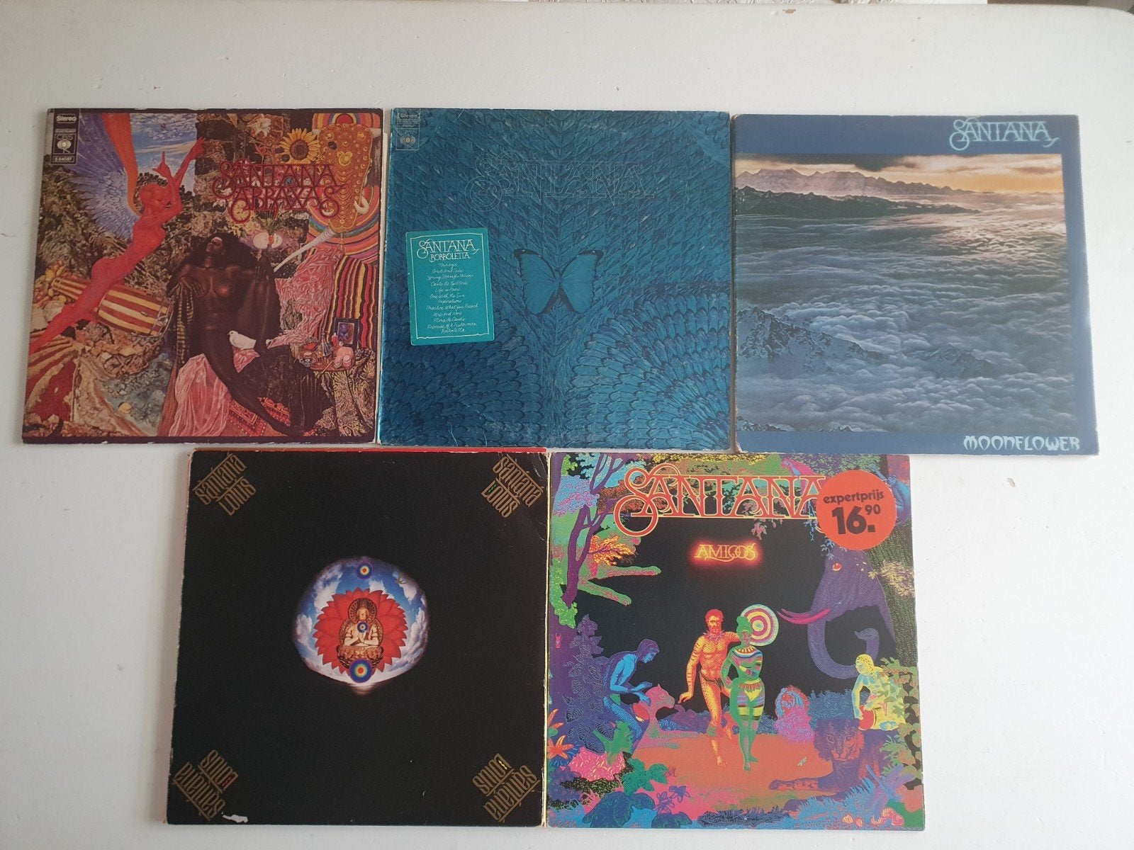 Santana LP collectie - 5 albums, LP, Rock, Gebruikt, Ophalen of Verzenden