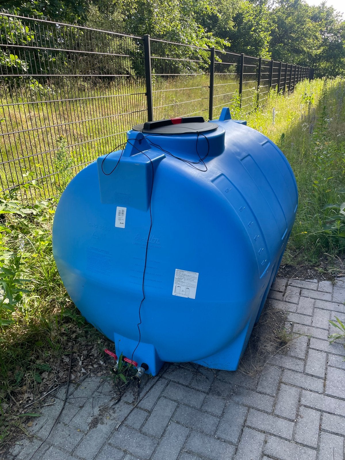 watertank 1500 liter, levensmiddelen geschikt, Tuin en Terras, 150 liter of meer, Ophalen, Gebruikt, Kunststof