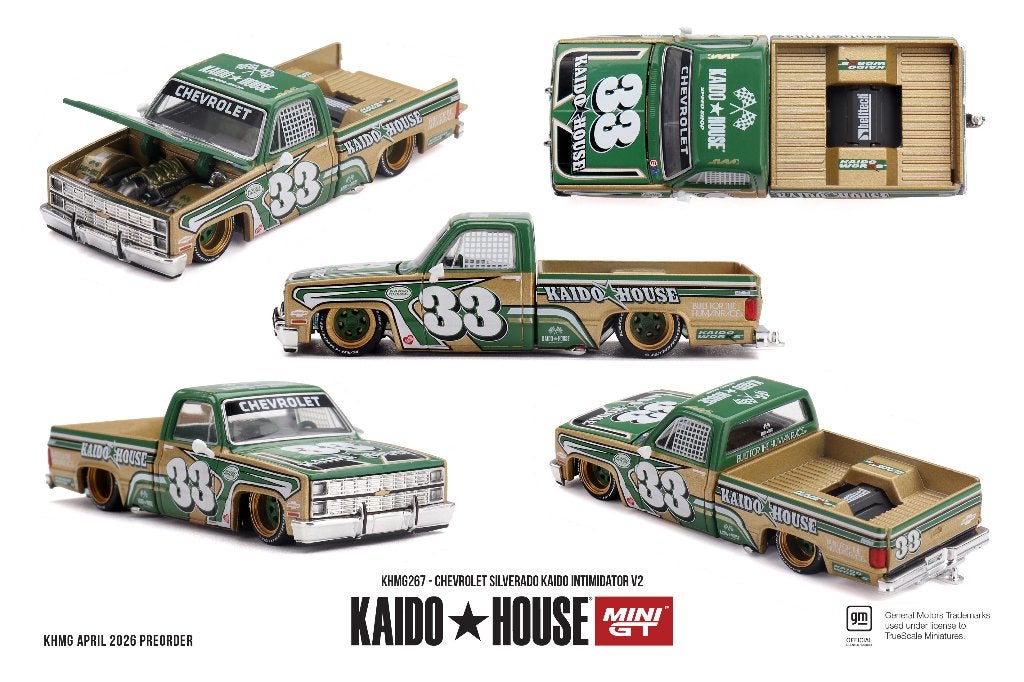 Mini GT Kaido House Chevrolet Silverado Kaido Intimidator V2, Www.rubensmodelautos.nl, Auto, Nieuw, Ophalen of Verzenden