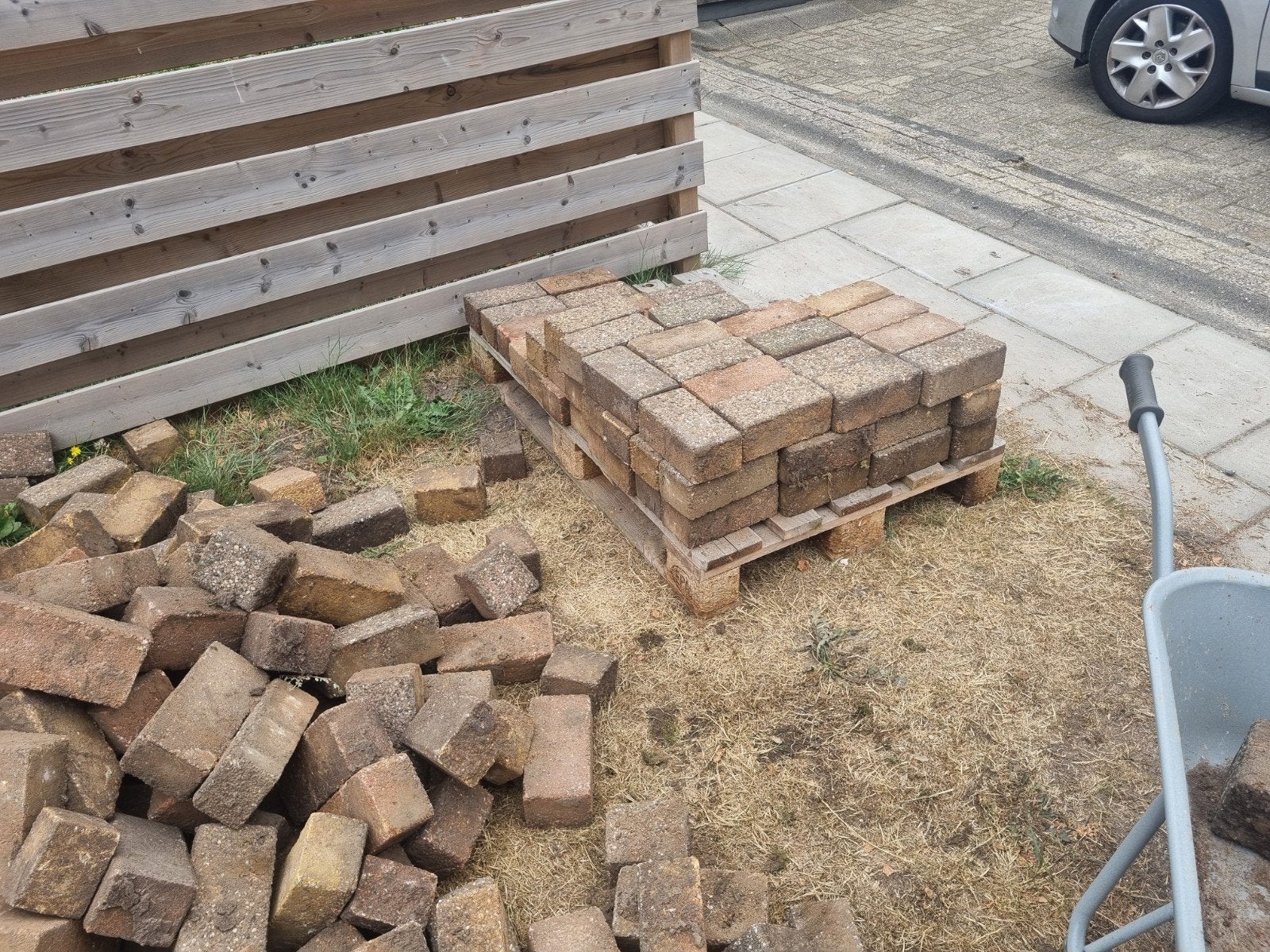 gratis klinkers!, Tuin en Terras, Ophalen, Beton, Klinkers