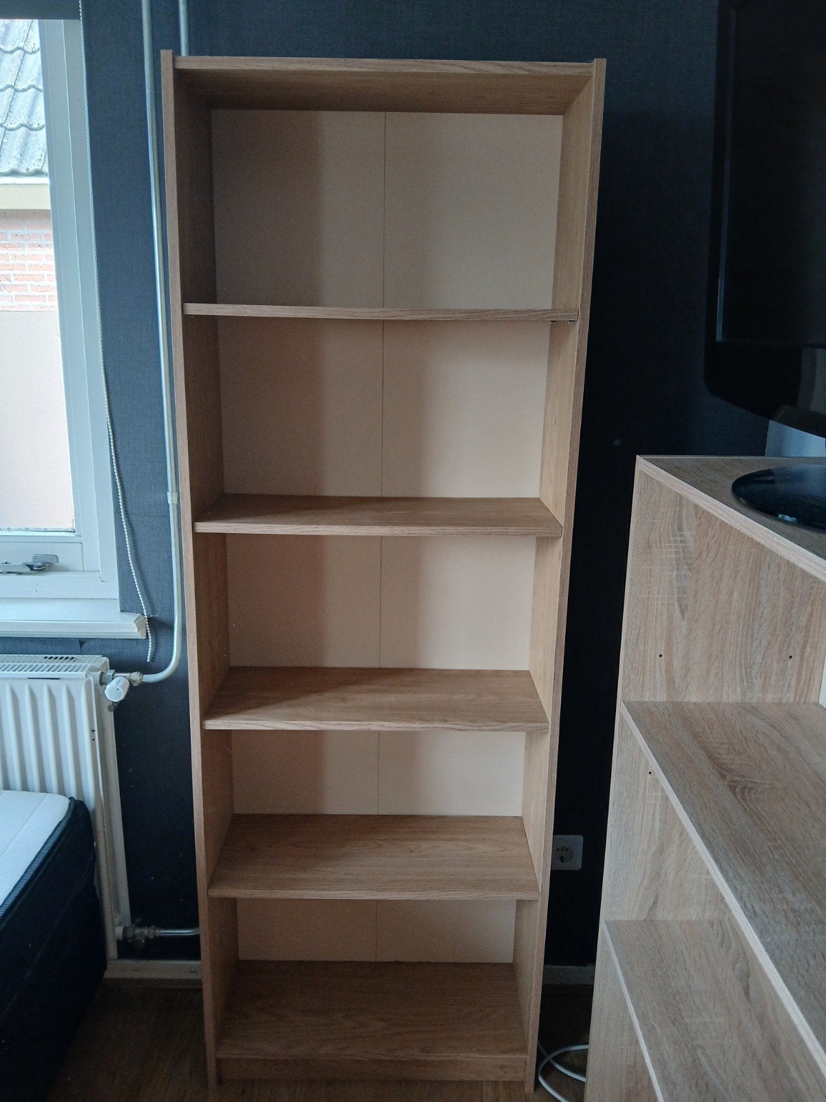 Houten boekenkast met 5 planken - 170x60x24 cm, Ophalen