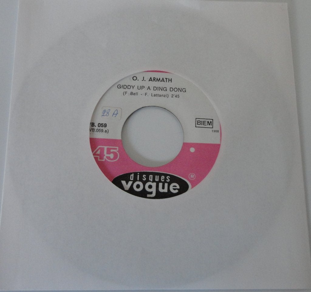 O.J. Armath > Giddy up A ding dong, Ophalen of Verzenden, Gebruikt, 7 inch, Pop
