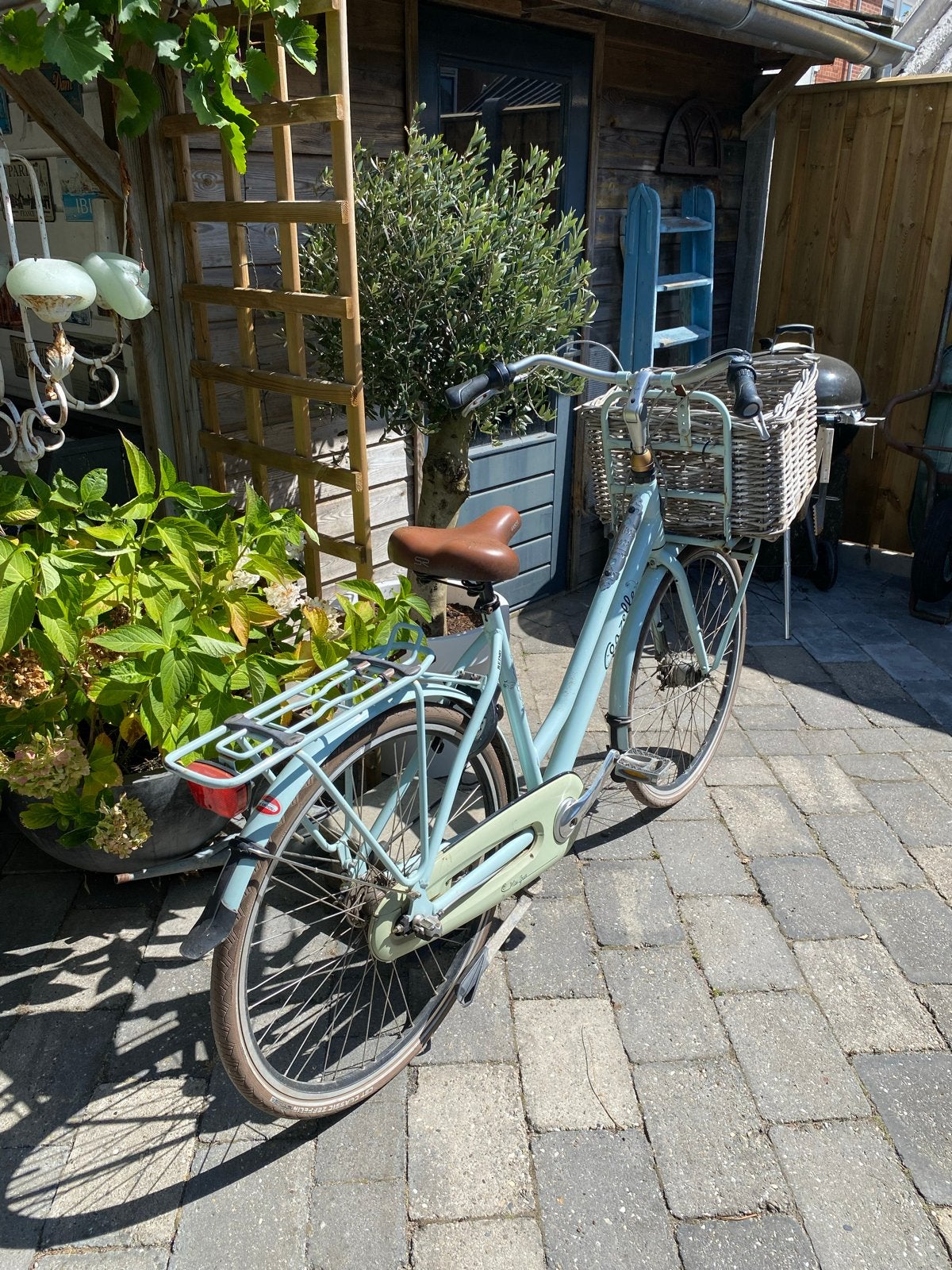 Gazelle Miss Grace - Lichtblauw met mand, Ophalen, Gebruikt, Gazelle