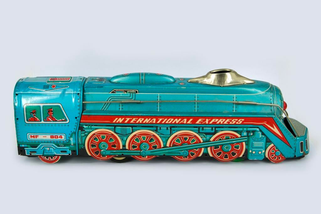 VINTAGE BLIKKEN TREIN, Ophalen of Verzenden