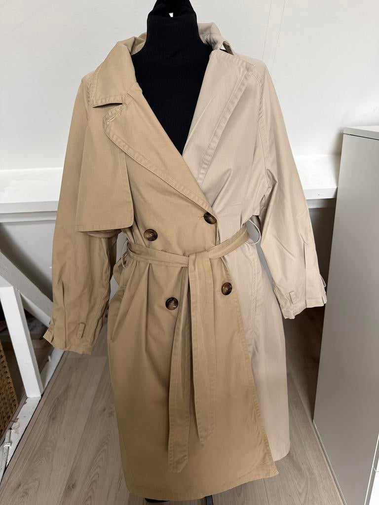 Prachtige Ibana trenchcoat/jas in maat 38., Ophalen of Verzenden, Zo goed als nieuw, Maat 38/40 (M), Beige
