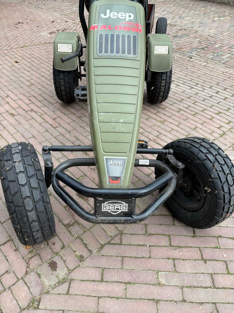 Berg skelter Jeep met reservewiel en aanhanger, Ophalen of Verzenden, Zo goed als nieuw, Berg, Met kar of aanhanger
