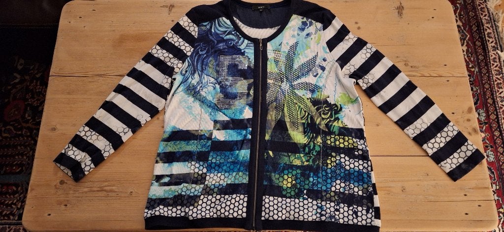 Bonita gestreept vest met bloemenprint XXL, Kleding | Dames, Meerkleurig, Trui of Vest, Bonita, Ophalen of Verzenden