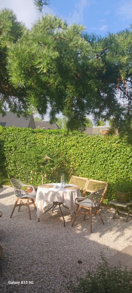 Martinique twee Suns Taupe stoeltjes, Tuin en Terras, Tuinstoelen, Ophalen of Verzenden, Zo goed als nieuw, Aluminium
