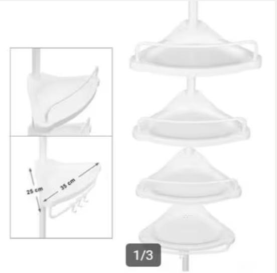 Hoppa! BCB001A doucherek - Wit - Metaal van €29 voor €6, Wit, Overige typen, Nieuw, Ophalen of Verzenden