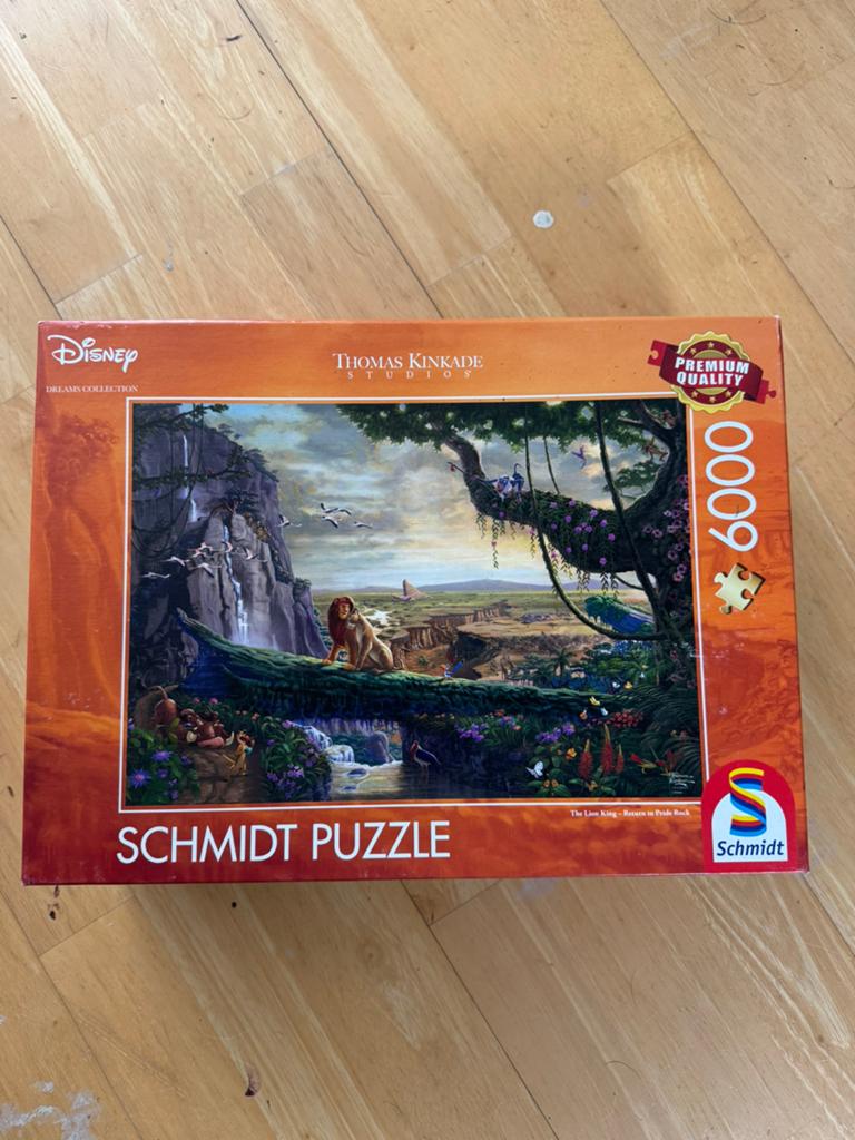 Thomas kinkade disney puzzel 6000 stukjes, Ophalen of Verzenden, Minder dan 500 stukjes, Zo goed als nieuw