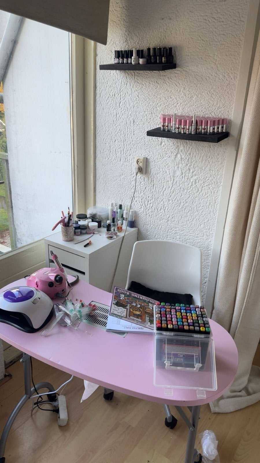 Complete Acryl Nagel Set Inclusief Tafel, Ophalen, Gebruikt
