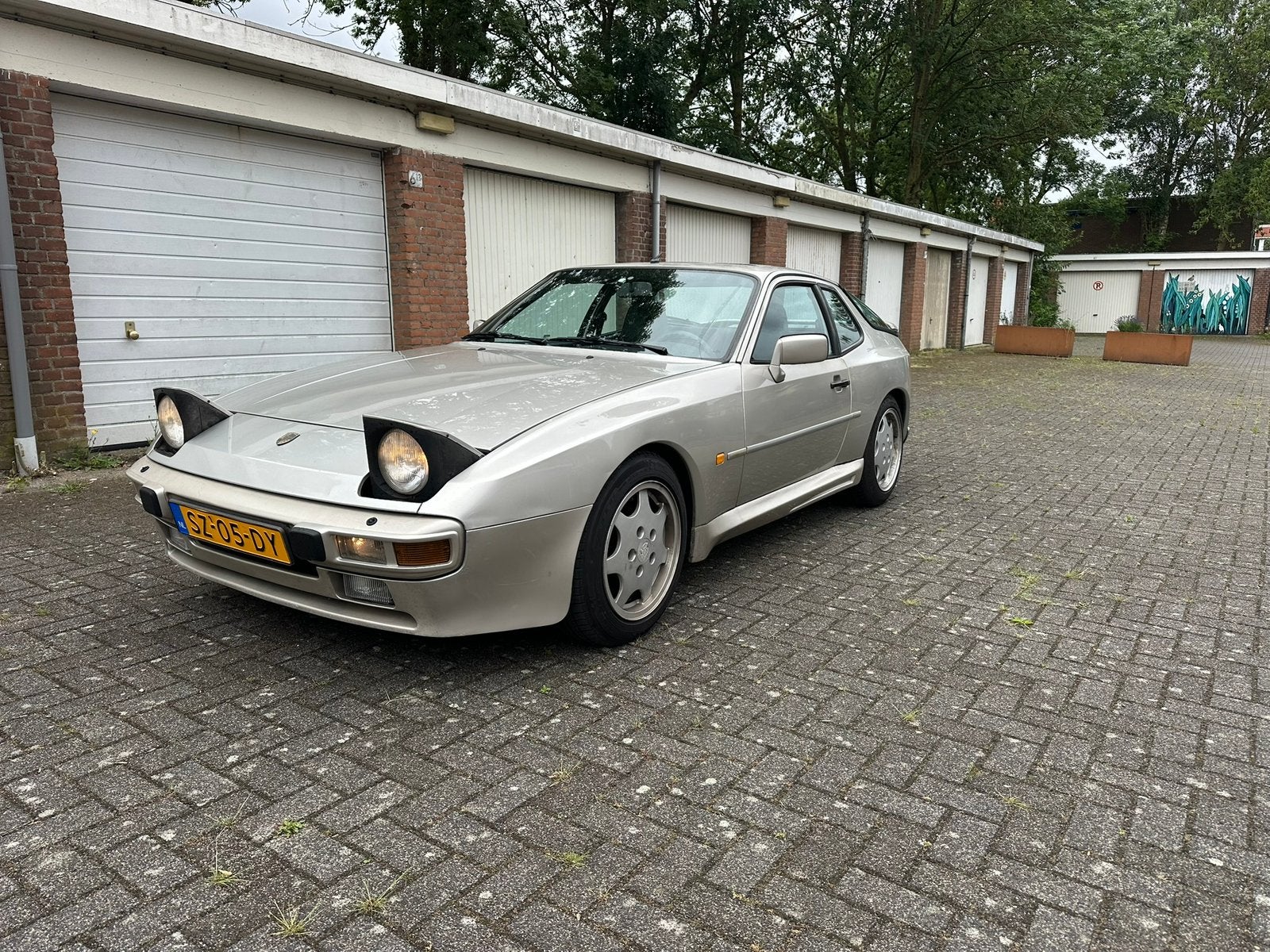 Porsche 944 2.5 1986 - targa, airco, handbak, wegenbel.-vrij, Auto's, Achterwielaandrijving, 4 cilinders, Leder en Stof, Handgeschakeld